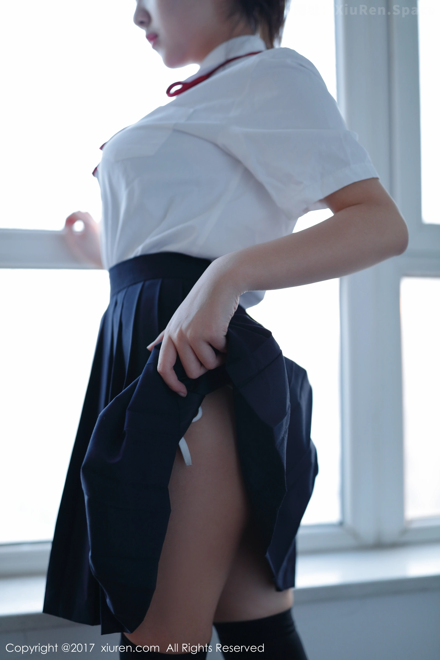 图片[5]-[XiuRen秀人网]VOL.726 嫩模小魔女奈奈性感学生装秀真空美乳草莓内裤迷人写真42P-秀人网官方网站